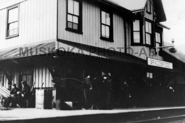 #7 Bracebridge Train Station circa 1890